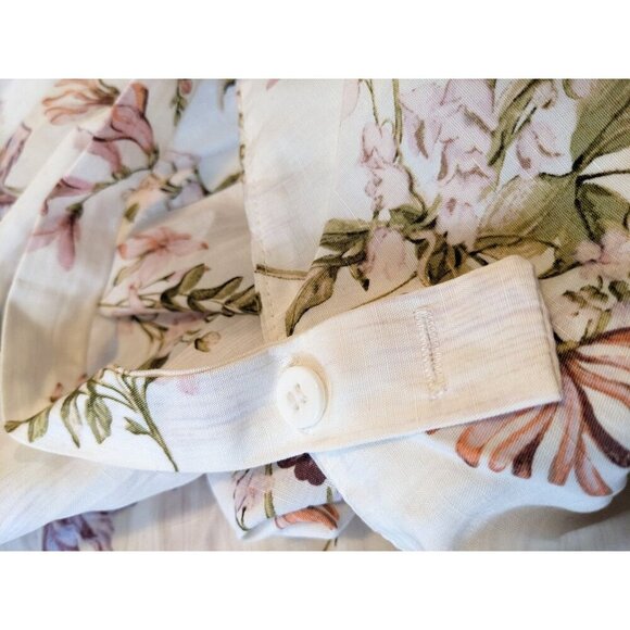 Brock Collection X H&M Midi Dress XXL Floral Print Lyocell Linen Blend Romantic - Picture 12 of 12